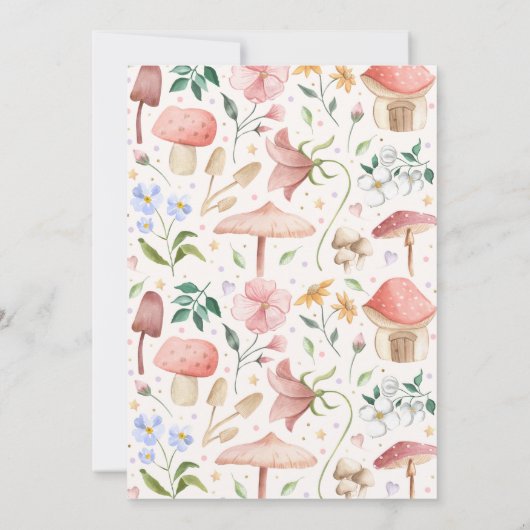 Fairy Birthday Whimsical Princess Fairy Birthday Kaart (Achterkant)