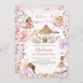 Fairy Birthday Whimsical Princess Fairy Birthday Kaart (Voorkant / Achterkant)