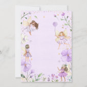 Fairy Birthday Whimsical Princess Fairy Birthday Kaart (Achterkant)