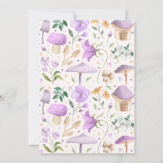 Fairy Birthday Whimsical Princess Fairy Birthday Kaart (Achterkant)