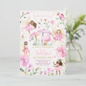 Fairy Birthday Whimsical Princess Fairy Birthday Kaart (Staand voorkant)