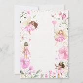 Fairy Birthday Whimsical Princess Fairy Birthday Kaart (Achterkant)