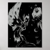 Fairy Black en White Poster (Voorkant)