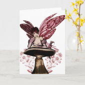 Fairy Blank Wenskaart Kaart (Gele Bloem)