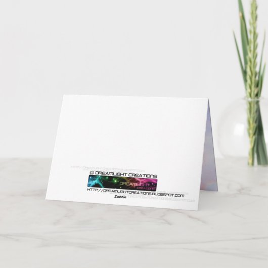 Fairy Blessing Wenskaart Kaart (Achterkant)