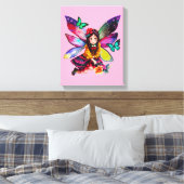 Fairy Bloemen Verzamelen Canvas Afdruk (Insitu (Slaapkamer))