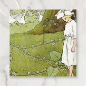 Fairy bloementuin betoverde bos meisje verjaardag bedankjes labels (Voorkant)