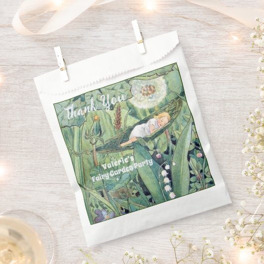 Fairy bloementuin betoverde bos meisje verjaardag bedankzakje (Geknipt)