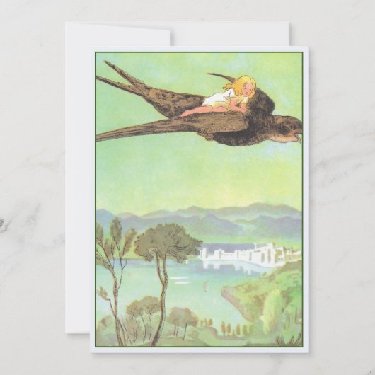 Fairy bloementuin betoverde bos meisje verjaardag kaart (Achterkant)