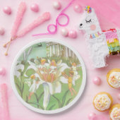 Fairy bloementuin betoverde bos meisje verjaardag papieren bordje (Feest)