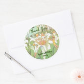 Fairy bloementuin betoverde bos meisje verjaardag ronde sticker (Envelop)