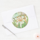 Fairy bloementuin betoverde bos meisje verjaardag ronde sticker (Envelop)