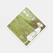 Fairy bloementuin betoverde bos meisje verjaardag servet (Hoek)