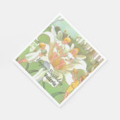 Fairy bloementuin betoverde bos meisje verjaardag servet (Hoek)