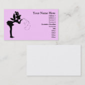 Fairy blowing magische pixie stof visitekaartje (Voorkant / Achterkant)