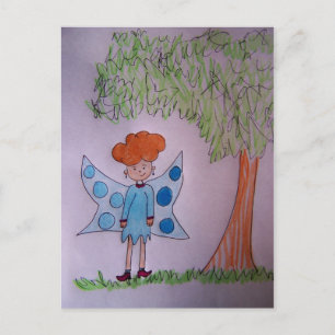 Fairy Blue Briefkaart