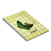 Fairy Boat Yellow Checks Notitieboek (Rechterzijde)