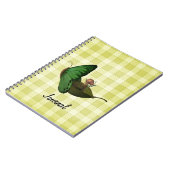 Fairy Boat Yellow Checks Notitieboek (Linkerzijde)