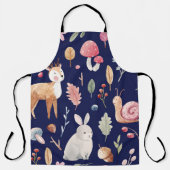 Fairy Bos Dieren Kinderen Waterverf Schort (Voorkant)