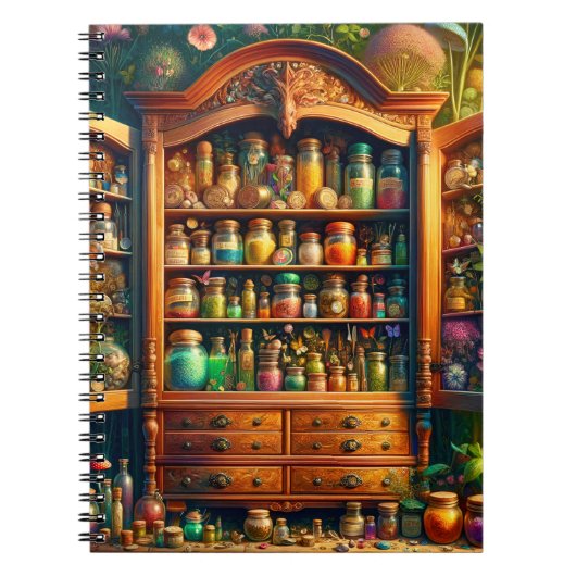 Fairy Botanical Cabinet Enchanted Elixirs Notitieboek (Voorkant)