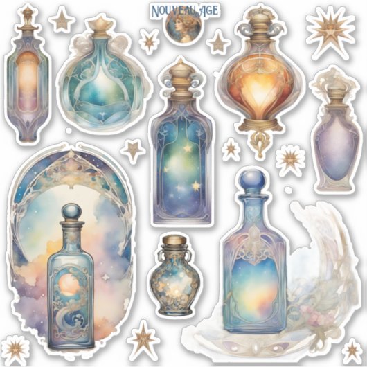 Fairy Bottle Sticker Sheet (Voorkant)