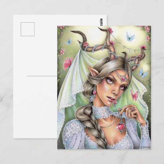 Fairy Bride Briefkaart (Voorkant / Achterkant)