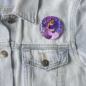 Fairy Bride van de lente Ronde Button 5,7 Cm (In situ)