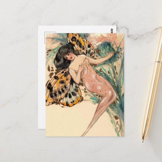  Fairy Briefkaart (Voorkant / Achterkant in situ)