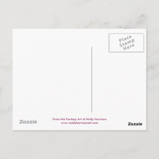 Fairy Briefkaart 'Hiding' beroemd gemaakt door Mol (Achterkant)