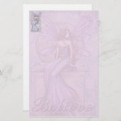 Fairy Briefpapier 'Believe' beroemd gemaakt door M (Voorkant / Achterkant)