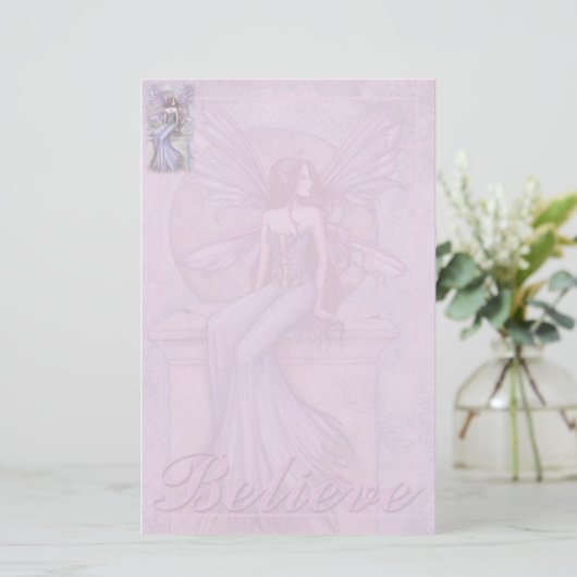 Fairy Briefpapier 'Believe' beroemd gemaakt door M (Staand voorkant)