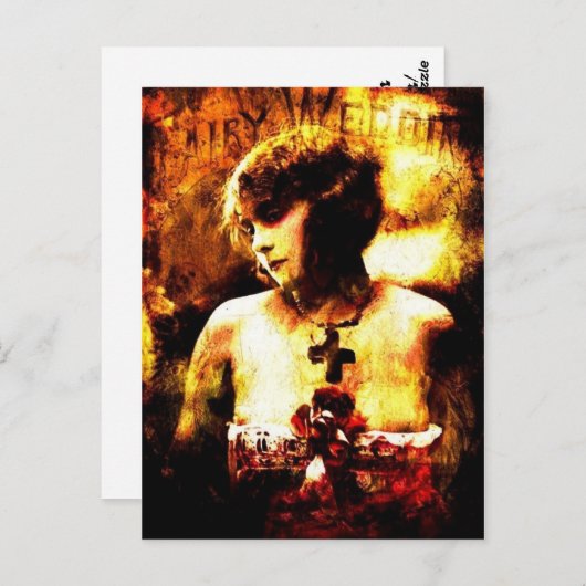 Fairy bruiloft briefkaart