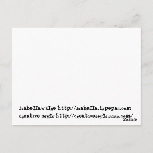 Fairy bruiloft briefkaart (Achterkant)