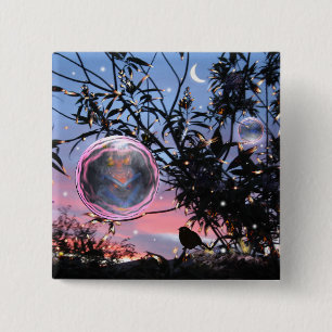 Fairy Bubble! Vierkante Button 5,1 Cm