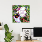 Fairy Butterfly Baby Girl Poster (Thuiskantoor)