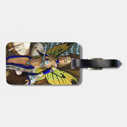 Fairy Butterfly Bagagelabel (Achterkant horizontaal)