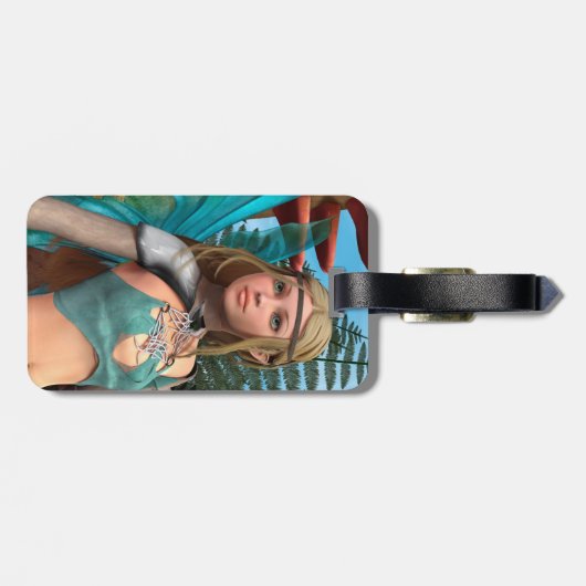 Fairy Butterfly Bagagelabel (Achterkant horizontaal)