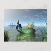 Fairy Butterfly Boat Briefkaart (Voorkant)