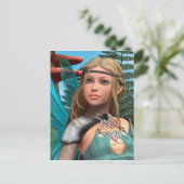 Fairy Butterfly Briefkaart (Staand voorkant)