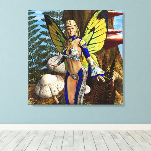 Fairy Butterfly Canvas Afdruk (Insitu (Houten vloer))