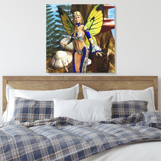 Fairy Butterfly Canvas Afdruk (Insitu (Slaapkamer))