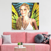 Fairy Butterfly Canvas Afdruk (Insitu (Woonkamer))