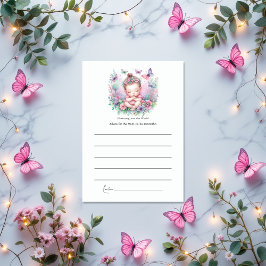 Fairy & Butterfly Garden Flutter Love Baby shower Advieskaart