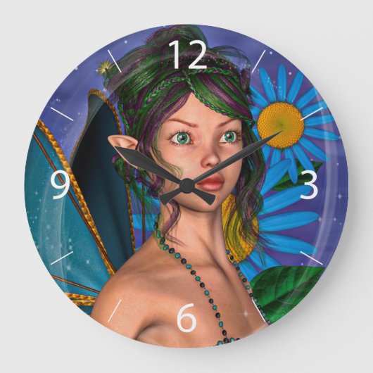 Fairy Butterfly Grote Klok (Voorkant)