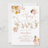 Fairy Butterfly Magical Wildflower 2e verjaardag Kaart (Voorkant)