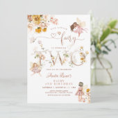 Fairy Butterfly Magical Wildflower 2e verjaardag Kaart (Staand voorkant)