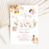 Fairy Butterfly Magical Wildflower 2e verjaardag Kaart