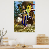 Fairy Butterfly Poster (Keuken)