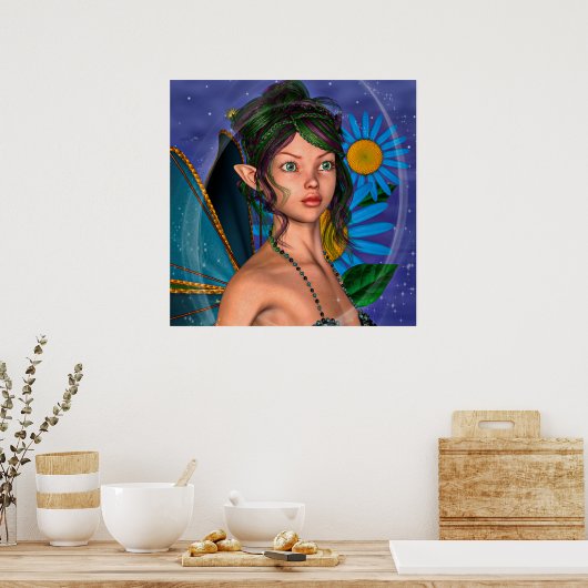 Fairy Butterfly Poster (Keuken)