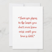 Fairy Butterfly Tea Red Rose Baby shower Citaten Kaart (Achterkant)